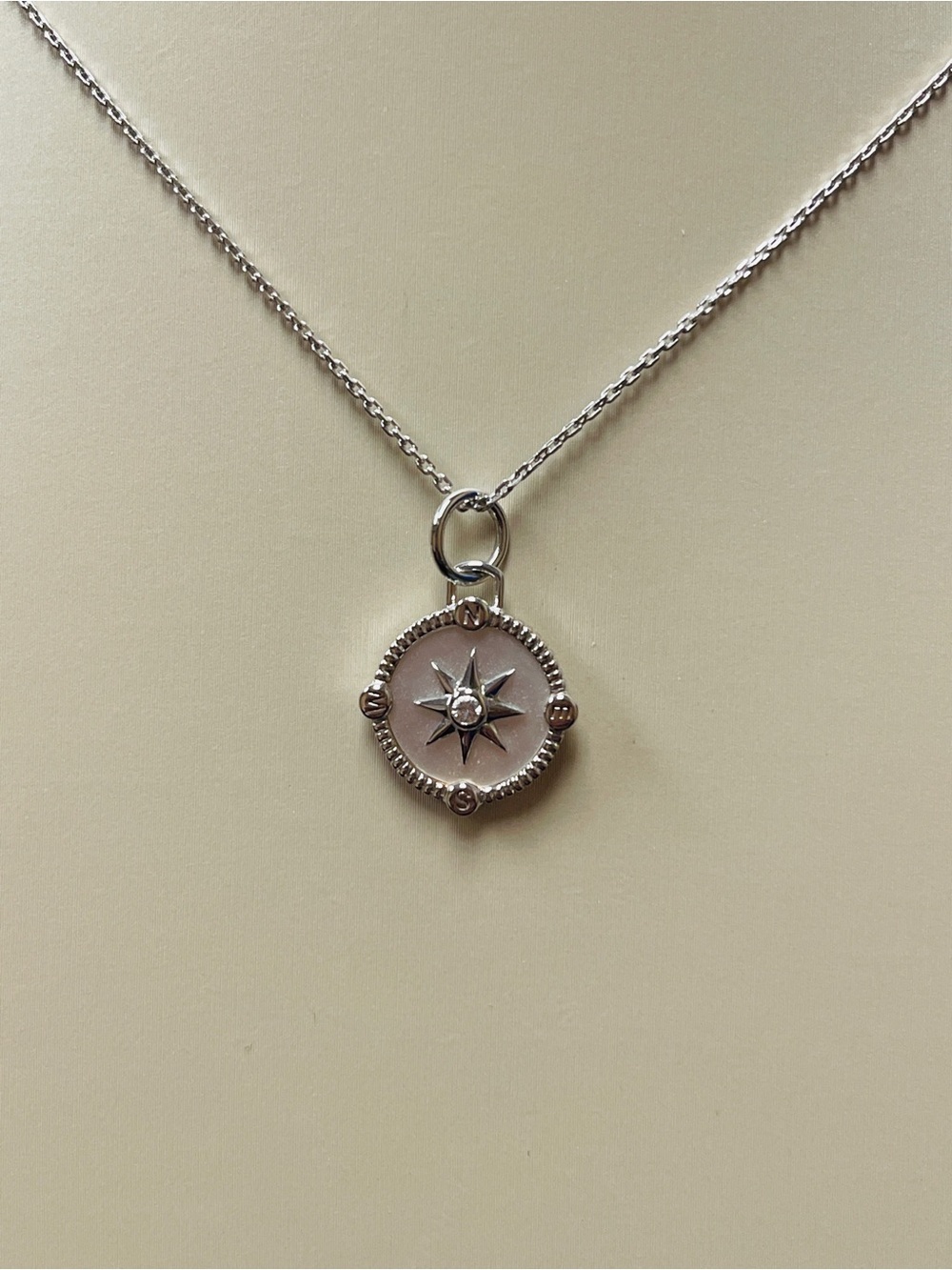 NWOT Monica Rich Kosann Mini “Adventure” Compass Necklace